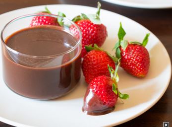 2-Ingredient Chocolate Fondue