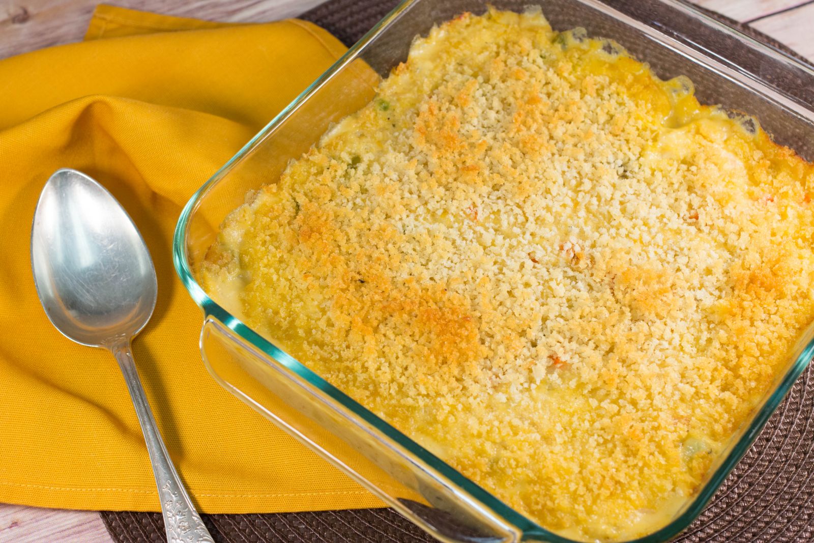 Copycat Stouffer's Chicken and Rice Bake